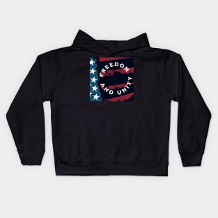 American Flag Freedom & Unity Kids Hoodie